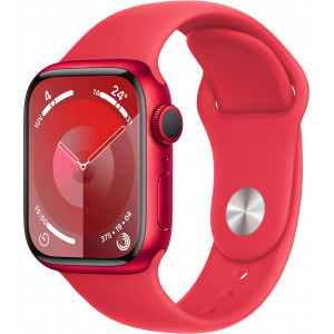 Apple Watch Series 9 41 mm Digital 352 x 430 pixels Ecrã táctil Vermelho Wi-Fi GPS
