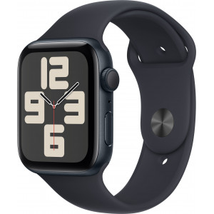 Apple Watch SE OLED 44 mm Digital 368 x 448 pixels Ecrã táctil Preto Wi-Fi GPS