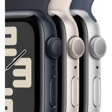 Apple Watch SE OLED 44 mm Digital 368 x 448 pixels Ecrã táctil Prateado Wi-Fi GPS