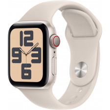 Apple Watch SE OLED 40 mm Digital 324 x 394 pixels Ecrã táctil 4G Bege Wi-Fi GPS