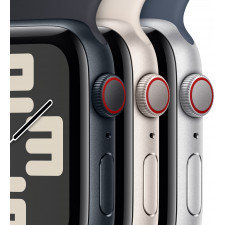 Apple Watch SE OLED 40 mm Digital 324 x 394 pixels Ecrã táctil 4G Preto Wi-Fi GPS
