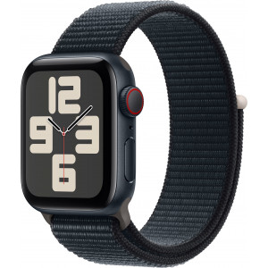 Apple Watch SE OLED 40 mm Digital 324 x 394 pixels Ecrã táctil 4G Preto Wi-Fi GPS