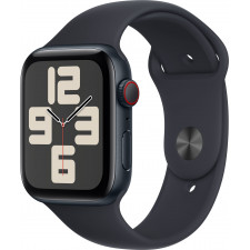 Apple Watch SE OLED 44 mm Digital 368 x 448 pixels Ecrã táctil 4G Preto Wi-Fi GPS