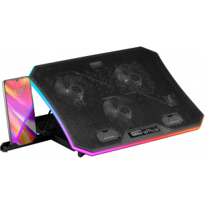 Mars Gaming MNBC6 Suporte para Computadores Portáteis Suporte para computador portátil Preto 48,3 cm (19")