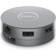 DELL DA305 Com fios USB 3.2 Gen 2 (3.1 Gen 2) Type-C Prateado