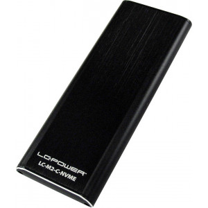 LC-Power LC-M2-C-NVME Caixa para Discos Rígidos Compartimento SSD Preto M.2