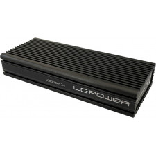 LC-Power LC-M2-C-NVME-2X2 Caixa para Discos Rígidos Compartimento SSD Preto M.2