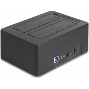 DeLOCK 64183 Docking Station para Discos Rígidos USB 3.2 Gen 1 (3.1 Gen 1) Type-B Preto