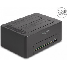 DeLOCK 64183 Docking Station para Discos Rígidos USB 3.2 Gen 1 (3.1 Gen 1) Type-B Preto