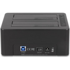 DeLOCK 64183 Docking Station para Discos Rígidos USB 3.2 Gen 1 (3.1 Gen 1) Type-B Preto