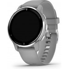 Garmin Venu 2 Plus GPS 3,3 cm (1.3") AMOLED 43 mm Digital 416 x 416 pixels Ecrã táctil Cinzento, Prateado Wi-Fi