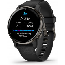 Garmin Venu 2 Plus GPS 3,3 cm (1.3") AMOLED 43 mm Digital 416 x 416 pixels Ecrã táctil Preto Wi-Fi