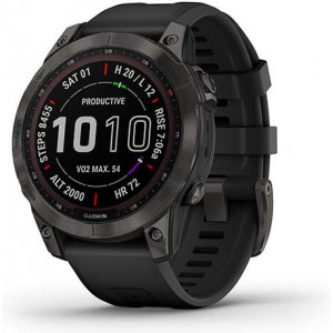 Garmin fēnix 7 3,3 cm (1.3") MIP 47 mm Digital 260 x 260 pixels Ecrã táctil Preto Wi-Fi GPS