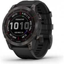 Garmin fēnix 7 3,3 cm (1.3") MIP 47 mm Digital 260 x 260 pixels Ecrã táctil Preto Wi-Fi GPS