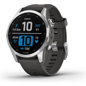 Garmin fenix 7S 3,05 cm (1.2") MIP 42 mm Digital 240 x 240 pixels Ecrã táctil Prateado Wi-Fi GPS