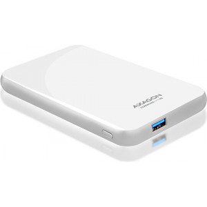 Axagon EE25-S6 Caixa para Discos Rígidos Compartimento HDD SSD Branco 2.5"