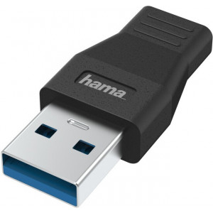 Hama 00200354 adaptador para cabos USB Type-A USB Type-C Preto
