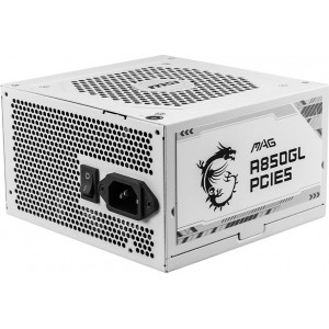 MSI MAG A850GL PCIE5 WHITE fonte de alimentação 850 W 20+4 pin ATX ATX Branco