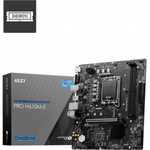 MSI PRO H610M-E motherboard Intel H610 LGA 1700 micro ATX