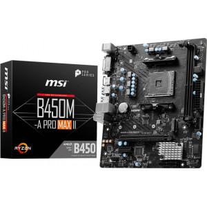 MSI B450M-A PRO MAX II motherboard AMD B450 Socket AM4 micro ATX