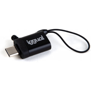 iggual IGG318409 adaptador para cabos USB C USB-A 3.1 Preto