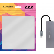 Nanocable 10.16.4409 hub de interface USB 3.2 Gen 1 (3.1 Gen 1) Type-C 5 Mbit s Cinzento