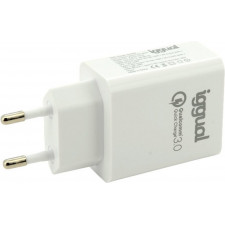 iggual IGG317419 carregador de dispositivos móveis Universal Branco USB Carregamento rápido Interior