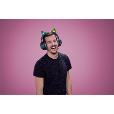 Razer Kraken Kitty Edition Auscultadores Com fios Fita de cabeça Jogos Preto, Verde