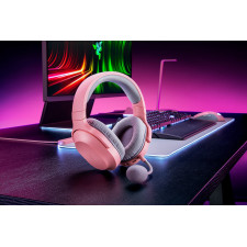 Razer Barracuda X Auscultadores Com fios e sem fios Fita de cabeça Jogos USB Type-C Bluetooth Rosa