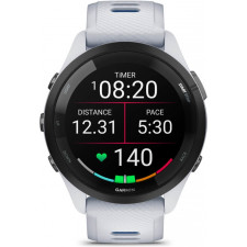 Garmin Forerunner 265 3,3 cm (1.3") AMOLED 46 mm Digital 416 x 416 pixels Ecrã táctil Preto, Branco Wi-Fi GPS