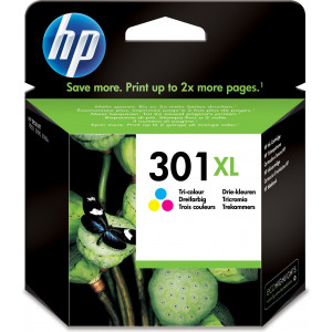 HP Tinteiro Original 301XL Tricolor de elevado rendimento