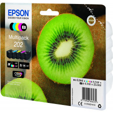 Epson Kiwi 202 tinteiro 1 unidade(s) Original Rendimento padrão Preto, Foto preto, Ciano, Magenta, Amarelo