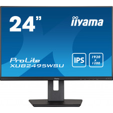 iiyama ProLite XUB2495WSU-B5 monitor de ecrã 61,2 cm (24.1") 1920 x 1200 pixels WUXGA LCD Preto