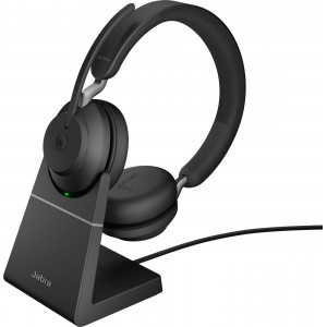 Jabra Evolve2 65, MS Stereo Auscultadores Sem fios Fita de cabeça Escritório Call center USB Type-A Bluetooth Preto