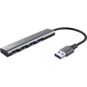 Trust Halyx USB 3.2 Gen 1 (3.1 Gen 1) Type-A 5 Mbit s Preto, Cinzento