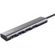 Trust Halyx USB 3.2 Gen 1 (3.1 Gen 1) Type-A 5 Mbit s Preto, Cinzento