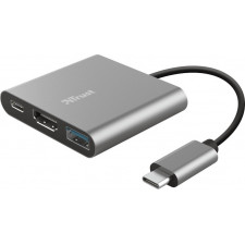 Trust Dalyx USB 3.2 Gen 1 (3.1 Gen 1) Type-C Alumínio, Preto