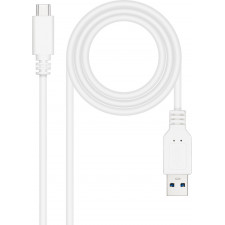 Nanocable 10.01.4000-W cabo USB 0,5 m USB 3.2 Gen 2 (3.1 Gen 2) USB C USB A Branco