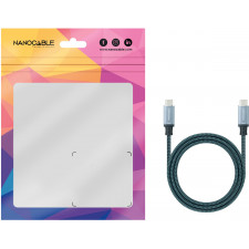 Nanocable 10.01.4100-COMB cabo USB 0,5 m USB 3.2 Gen 2 (3.1 Gen 2) USB C Preto, Cinzento