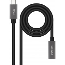 Nanocable 10.01.4402 cabo USB 2 m USB 3.2 Gen 2x2 USB C Preto