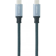 Nanocable 10.01.4101-L150-COMB cabo USB 1,5 m USB 3.2 Gen 2 (3.1 Gen 2) USB C Preto, Cinzento