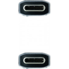 Nanocable 10.01.4101-L150-COMB cabo USB 1,5 m USB 3.2 Gen 2 (3.1 Gen 2) USB C Preto, Cinzento