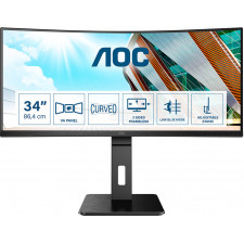 AOC P2 CU34P2A LED display 86,4 cm (34") 3440 x 1440 pixels Quad HD Preto