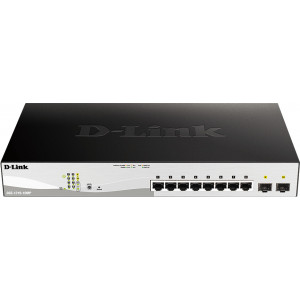 D-Link DGS-1210-10MP Gerido L2 Gigabit Ethernet (10 100 1000) Power over Ethernet (PoE) Preto, Cinzento