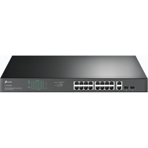 TP-Link TL-SG1218MP switch de rede Não-gerido Gigabit Ethernet (10 100 1000) Power over Ethernet (PoE) 1U Preto