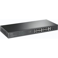 TP-Link TL-SG1218MP switch de rede Não-gerido Gigabit Ethernet (10 100 1000) Power over Ethernet (PoE) 1U Preto