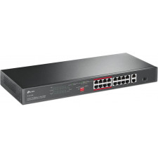 TP-Link TL-SL1218P switch de rede Não-gerido Gigabit Ethernet (10 100 1000) Power over Ethernet (PoE) 1U Preto