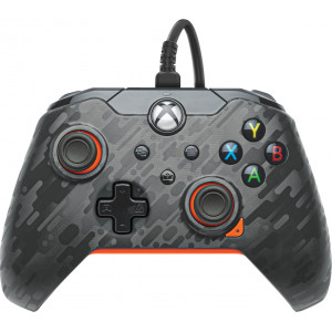 PDP 049-012-CMGO controlador de jogo Carbono, Laranja USB Gamepad Analógico   Digital Xbox One, Xbox One X, Xbox Series S, Xbox