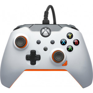 PDP 049-012-WO controlador de jogo Laranja, Branco USB Gamepad Analógico   Digital PC, Xbox, Xbox One X, Xbox Series S, Xbox