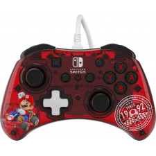 PDP Rock Candy  Mario Punch Vermelho, Translúcido USB Gamepad Analógico   Digital Nintendo Switch, Nintendo Switch Lite,